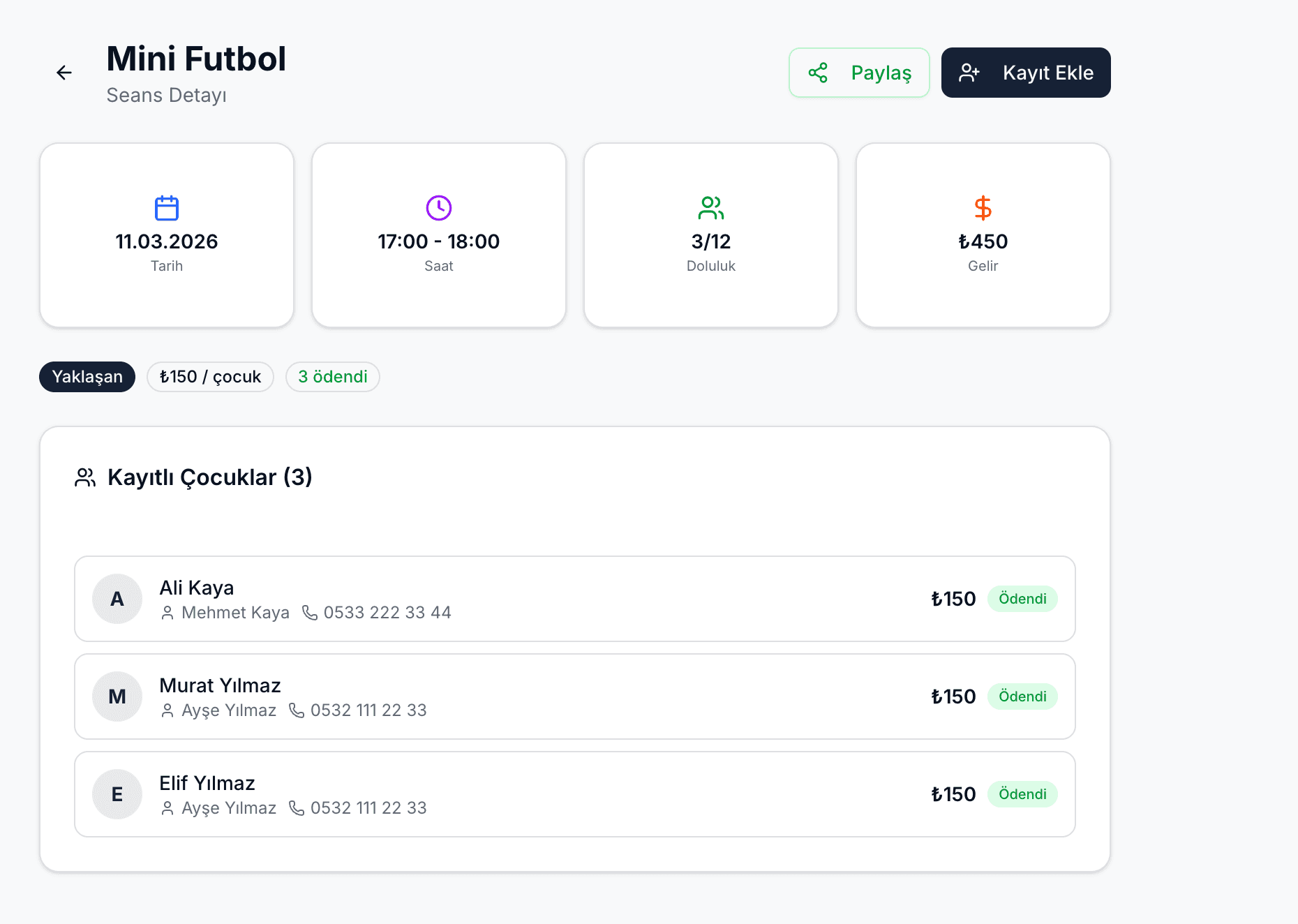 Kayıtları Yönetin